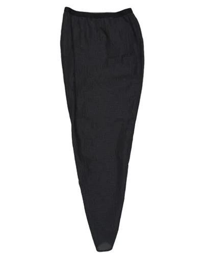 Shop Rick Owens Maxi Skirts In Black