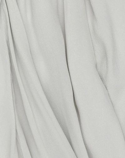 Shop Rick Owens Woman Midi Skirt Light Grey Size 6 Silk