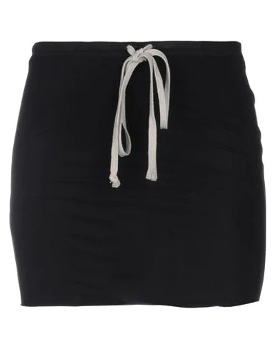 Shop Rick Owens Mini Skirt In Black