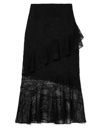 Shop Cushnie Woman Midi Skirt Black Size 12 Nylon