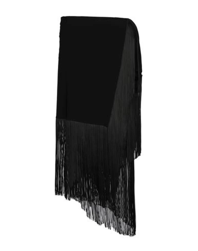 Shop Rick Owens Woman Capes & Ponchos Black Size 6 Polyamide, Elastane, Rubber, Polyester