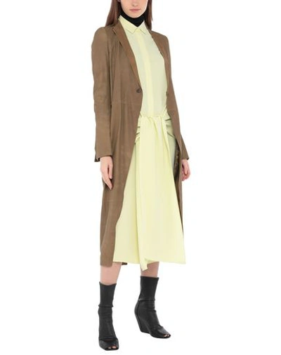 Shop Rick Owens Drkshdw Full-length Jacket In Khaki