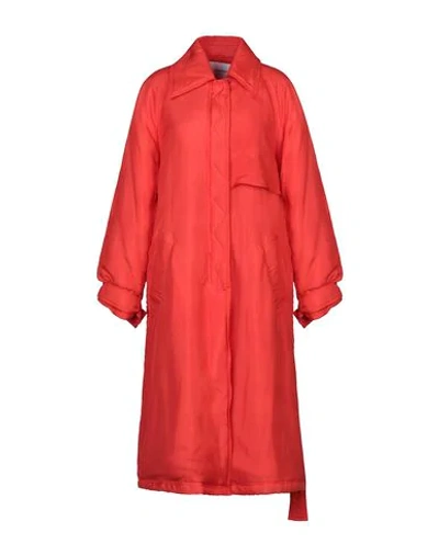 Shop Dondup Coat In Orange