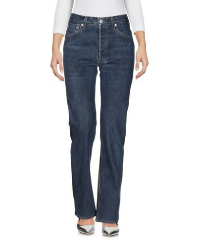 Shop Vetements Jeans In Blue