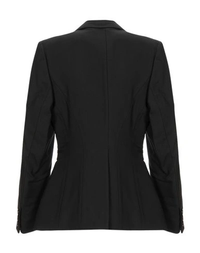 Shop Burberry Suit Jackets In Black