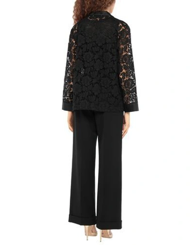 Shop Valentino Garavani Woman Blazer Black Size 4 Cotton, Viscose, Polyamide, Silk
