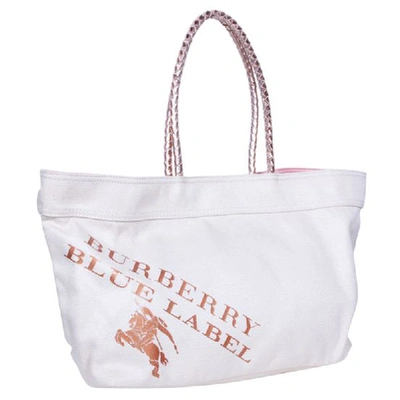 Pre-owned Burberry Beige Nylon Tote Bag