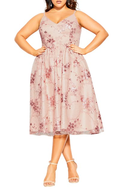 city chic pink dress