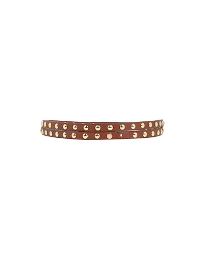 Shop Burberry Belts In Brown