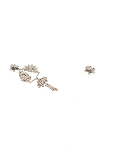 Shop Burberry Earrings In Silver