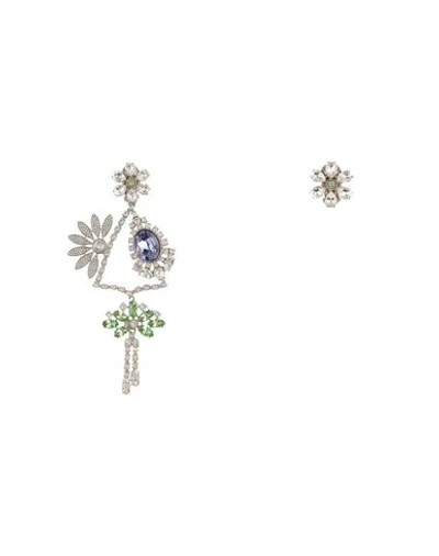 Shop Burberry Earrings In Green