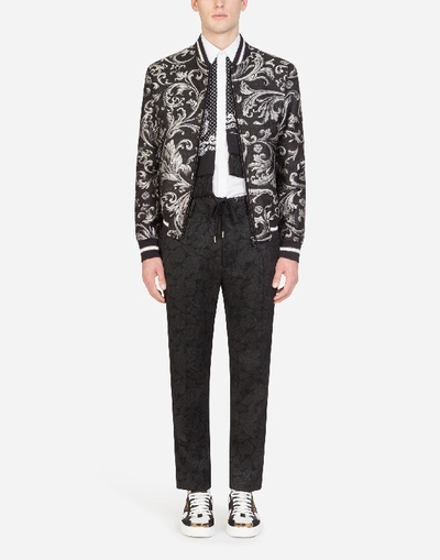 Shop Dolce & Gabbana Jacquard Jacket