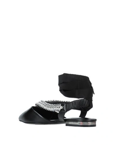 Shop Roger Vivier Woman Ballet Flats Black Size 7.5 Soft Leather, Textile Fibers
