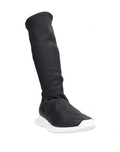 Shop Rick Owens Knee Boots In Black