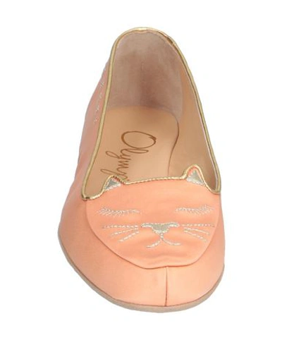 Shop Charlotte Olympia Slides And Slippers In Apricot