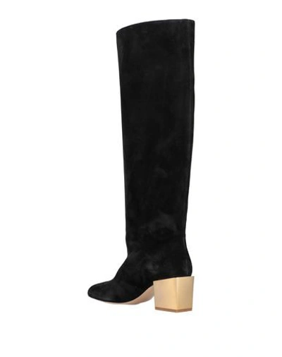 Shop Ferragamo Woman Knee Boots Black Size 5 Calfskin