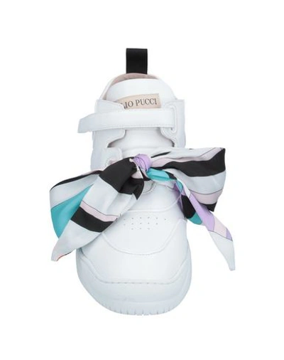 Shop Emilio Pucci Sneakers In White
