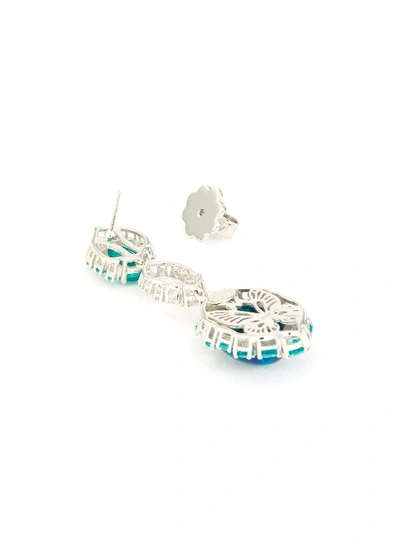 Shop Anabela Chan 'paraiba Ocean' Diamond Gemstone Earrings In Multi-colour