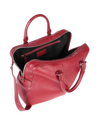 Shop Orciani Work Bag In Brick Red