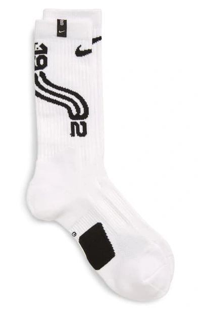 Nike Kyrie Elite Crew Basketball Socks (white) In White,black,black |  ModeSens