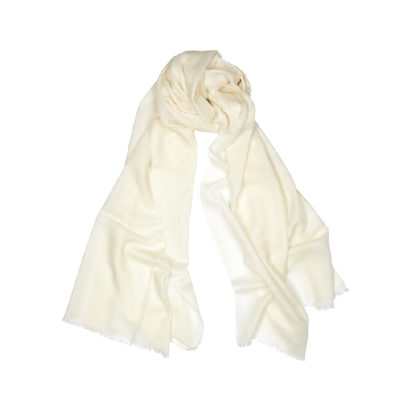 white cashmere scarf