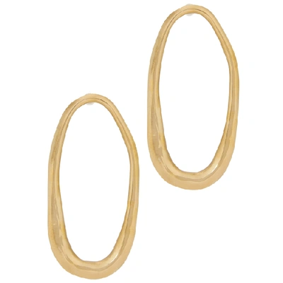 Shop Ariana Boussard-reifel Watertons Brass Drop Earrings In Gold