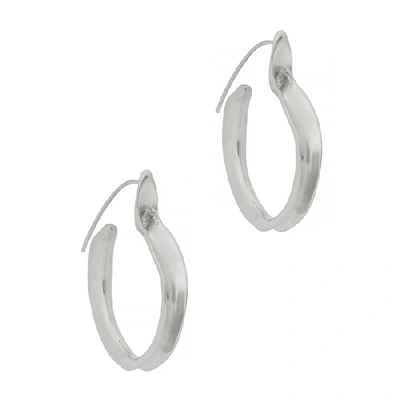 Shop Ariana Boussard-reifel Kiki Sterling Silver Hoop Earrings
