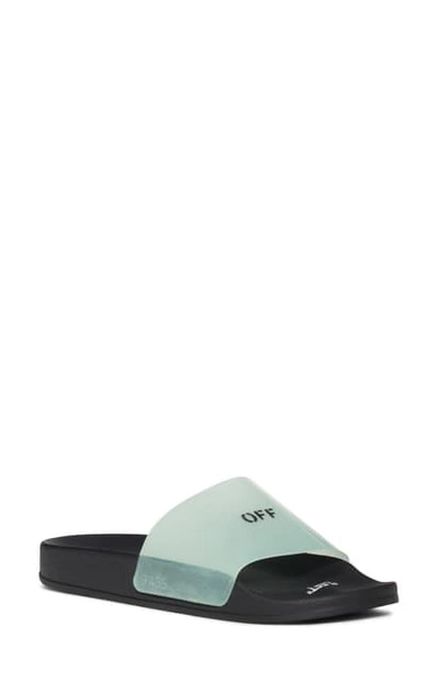 Shop Off-white Slide Sandal In Blue