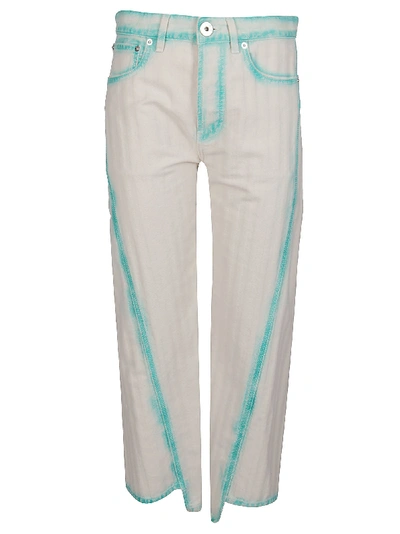 Shop Lanvin White Cotton Jeans