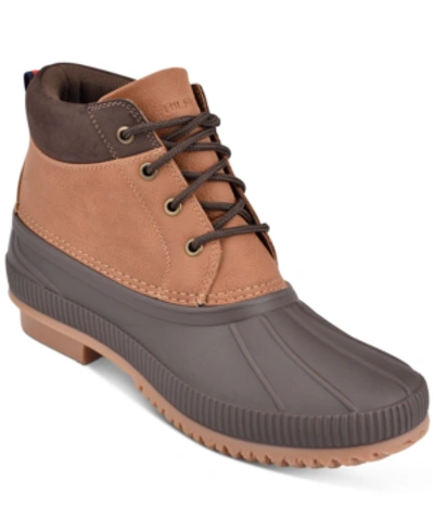 Shop Tommy Hilfiger Men's Celcius Duck Boots Men's Shoes In Brown