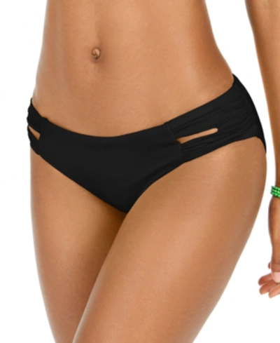 Shop Soluna Clear Skies Solid Full Moon Hipster Bottoms Women's Swimsuit In Black