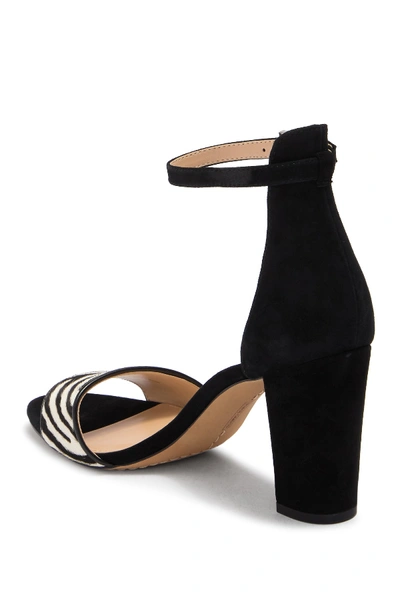 Shop Vince Camuto Corlina Ankle Strap Sandal In Black/black White