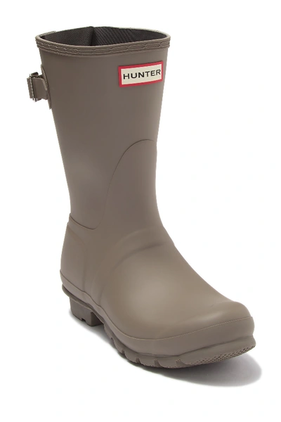Shop Hunter Original Short Back Adjustable Waterproof Rain Boot In Chorus