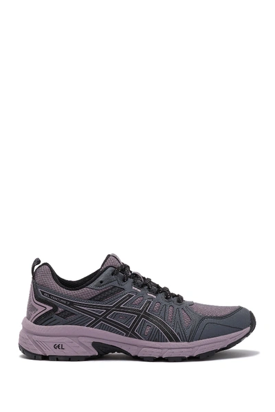 Shop Asics Gel-venture 7 Running Sneaker In Carrier Grey/violet Blush