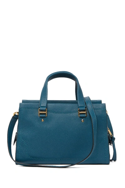 Shop Marc Jacobs Cruiser Leather Satchel In Deep Teal
