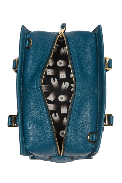 Shop Marc Jacobs Cruiser Leather Satchel In Deep Teal