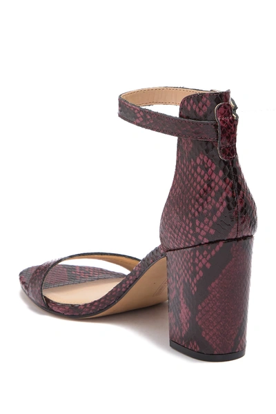 Shop Vince Camuto Beah Block Heel Ankle Strap Sandal In Dark Red08