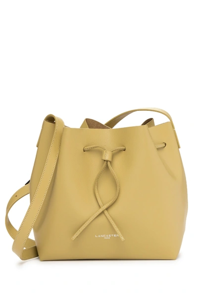 Shop Lancaster Pur Saffiano Leather Bucket Bag In Ginger