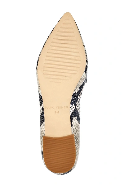 Shop Marc Fisher Feud Pointed Toe Embossed Loafer In Mnall