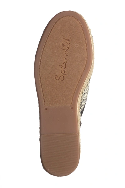 Shop Splendid Franci Espadrille Slide Sandal In Blk Canvas