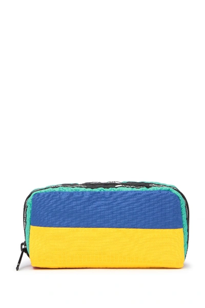 Shop Lesportsac Candace Small Top Zip Cosmetic Case In Royal Crbk