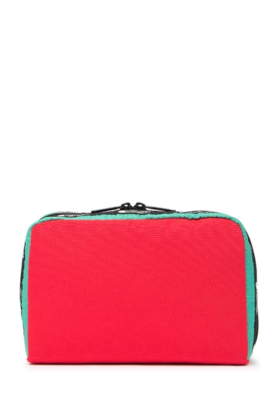 Shop Lesportsac Candace Large Top Zip Cosmetic Case In Royal Crbk