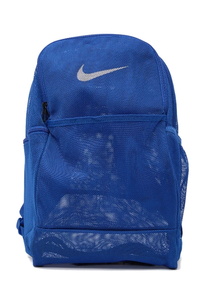 Shop Nike Brasilia Mesh Training Backpack In Gamerl/white