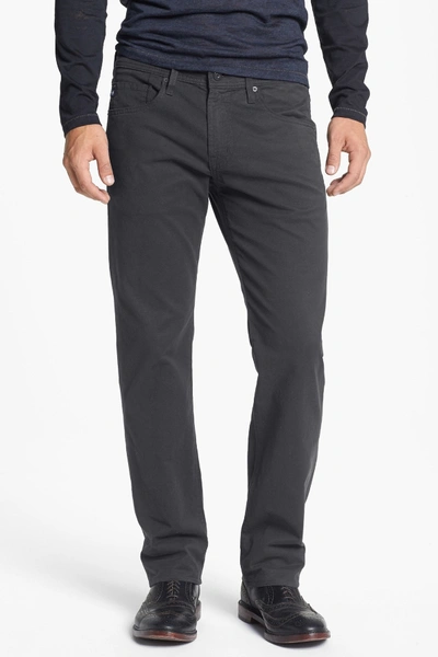 Shop Ag Matchbox Bes Slim Fit Pants In Kohl Grey