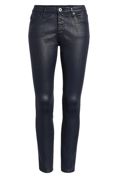 Shop Ag The Legging Ankle Jeans In Leatherett Blue Vault