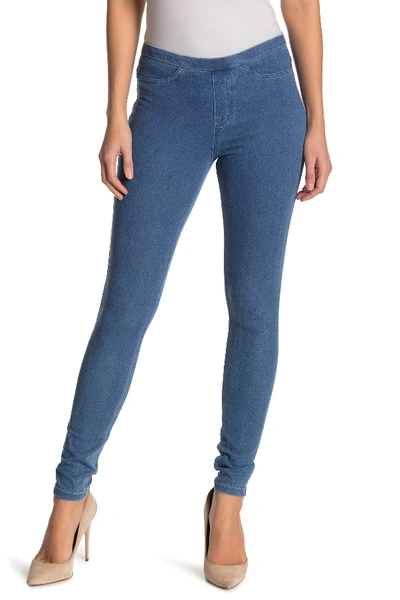 Hue Denim Leggings In Stonewash