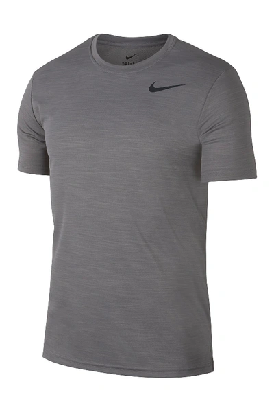 Shop Nike Super Set Dri-fit T-shirt In 036 Gunsmk/black