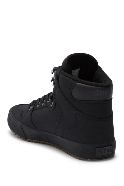 Shop Supra Vaider Suede High-top Sneaker In Black-black/dark Gum