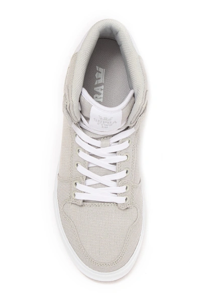 Shop Supra Vaider High-top Sneaker In Cool Grey/silver-whi