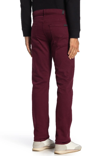 Shop 7 For All Mankind Slimmy Solid Slim Jeans In Malbec